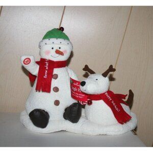 Hallmark Jingle Pals Snowman and Dog 2004  * NEW WITH TAGS